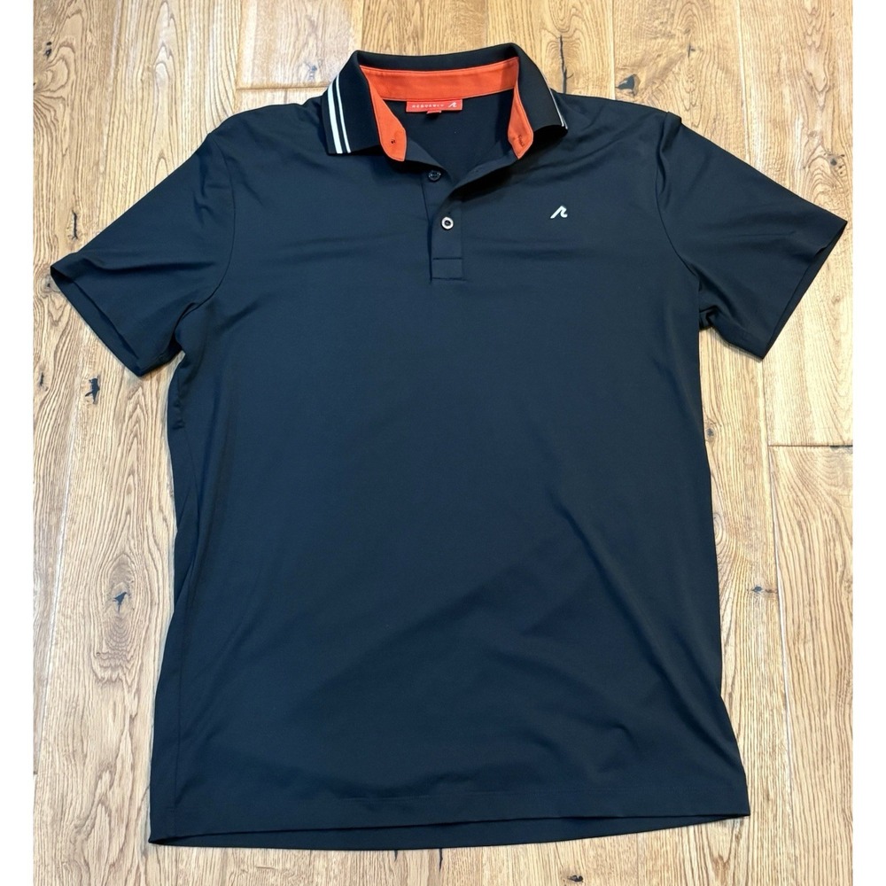 Redvanly Knit Polo Black Sz Small